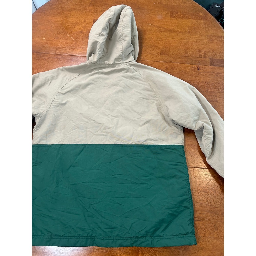 LL Bean Anorak Jacket Women M Green Tan Mountain Classic Insulated 503930 - Picture 9 of 9